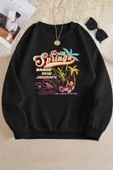 Unisex Springs Baskılı Bisiklet Yaka Sweatshirt thumbnail 1