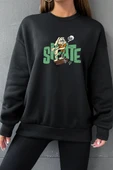 Unisex All Day Rabbit Bisiklet Yaka Sweatshirt - 1