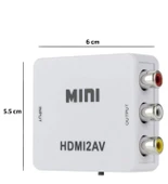 HDMI To Rca Tos Av Çevirici Dönüştürücü 1080P Mini HDMI2AV Video - 2