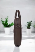 Premium Unisex Kahverengi Laptop & Evrak Çantası 13"-14.6" inç - 3