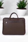 Premium Unisex Kahverengi Laptop & Evrak Çantası 13"-14.6" inç - 2