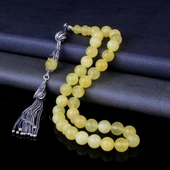 DAMLA KEHRİBAR TESBİH 925 AYAR GÜMÜŞ PÜSKÜLLÜ - 1