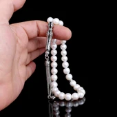 925 AYAR GÜMÜŞ SET İNCİ TAŞLI TESBİH thumbnail 4