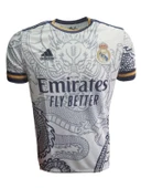 Ronaldo Real Madrid R02731 Dragon Beyaz Özel Tasarım Kısa Kollu Forması - 1