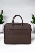 Premium Unisex Kahverengi Laptop & Evrak Çantası 13"-14.6" inç - 2