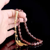 925 Ayar Gümüş Püsküllü Arpa Kesim Sultan Taşı Tesbih thumbnail 4