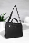 Premium Unisex Siyah Laptop & Evrak Çantası 13"-14.6" inç - 4