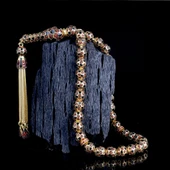 FUTBOL TOPU MODEL ZİRKON TAŞLI SİYAH MİNELİ 925 AYAR GÜMÜŞ TESBİH thumbnail 1