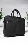 Premium Unisex Siyah Laptop & Evrak Çantası 13"-14.6" inç - 5