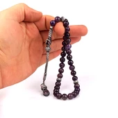 Ametist Taşlı 1000 Ayar Kazaz Püsküllü Tesbih thumbnail 3