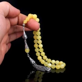 DAMLA KEHRİBAR TESBİH 925 AYAR GÜMÜŞ PÜSKÜLLÜ - 2