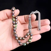 925 Ayar Gümüş Set Püsküllü Renk Değiştiren His Taşı Tesbih thumbnail 3