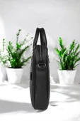 Lüx Unisex Siyah Laptop & Evrak Çantası 13"-14.6" inç - 4