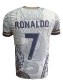 Ronaldo Real Madrid R02731 Dragon Beyaz Özel Tasarım Kısa Kollu Forması - 2