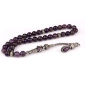 Ametist Taşlı 1000 Ayar Kazaz Püsküllü Tesbih thumbnail 4