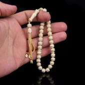 TAMAMI 925 AYAR GÜMÜŞ ALTIN KAPLAMA ZİRKON TAŞLI MODEL TESBİH thumbnail 2