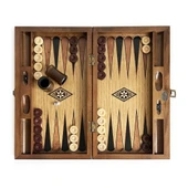 Infiniti Numeratörlü Ahşap Tavla Ceviz - 1