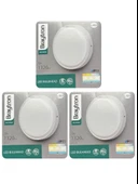 (3 Adet) Braytron 12W (Beyaz, Günışığı, Sarı Işık Ayarlanabilir) Dış Mekan Sıva Üstü Led Armatür  - 1