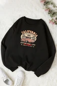 Unisex California Bisiklet Yaka Sweatshirt - 1