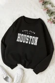Unisex Houston Bisiklet Yaka Sweatshirt - 1