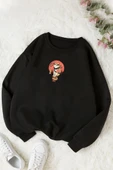 Unisex Shinobi Kedi Bisiklet Yaka Sweatshirt - 1