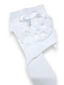 Dantelli Kız Bebek Koton Külotlu Çorap - 9