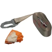 Çeki Halatı (Çekme Halatı) 3 Ton / 5 Metre ELDİVEN HEDİYELİ !! - 2