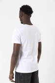 Beyaz Erkek Basic Bisikletyaka Tshirt - 3