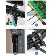 Çetsan 4,8x250 Siyah 25cm Kablo Bağı Plastik Cırt Kelepçe Toplayıcı-100 Adet - 5