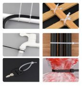 Çetsan 3,6x200 Beyaz Kablo Bağı 20cm Plastik Cırt Kelepçe Toplayıcı-100 Adet - 6