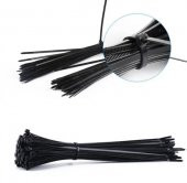 Çetsan 4,8x380 Siyah 38cm Kablo Bağı Plastik Cırt Kelepçe Toplayıcı-100 Adet - 1