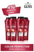 Gliss  Renk Koruyucu Şampuan 4 x 500 ML - 1
