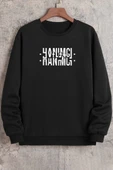 Unisex Hanımcı Bisiklet Yaka Sweatshirt - 1