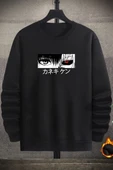Unisex Ken Kaneki Bisiklet Yaka Sweatshirt - 1