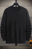 Unisex Sometimes X Baskılı Bisiklet Yaka Sweatshirt - 2