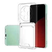 Xiaomi Redmi 14C Kılıf Cardy Şeffaf Kartlık Cepli Kapak - 1