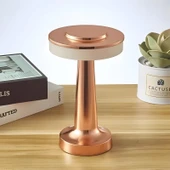 Anaway Masa Lambası   Şarjlı Dekoratif Dokunmatik Metal 3 Renk Mod Dim Edilebilir - 4