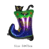 Halloween Çizmeli Kara Kedi Folyo Balon - 1