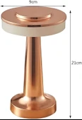 Anaway Masa Lambası   Şarjlı Dekoratif Dokunmatik Metal 3 Renk Mod Dim Edilebilir - 6