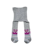 Flamingo Desenli Kız Çocuk Koton Külotlu Çorap - 4