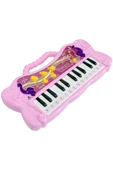 Rennes NP-150PK 24 Tuşlu Portatif Mini Oyuncak Çocuk Piyanosu Pembe - 2