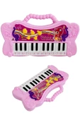 Rennes NP-150PK 24 Tuşlu Portatif Mini Oyuncak Çocuk Piyanosu Pembe - 1