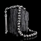 ZİRKON TAŞLI SİYAH MİNELİ 925 AYAR GÜMÜŞ TESBİH thumbnail 1