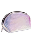 Hologram Gümüş Tırtıklı Kambur Makyaj Çantası thumbnail 1