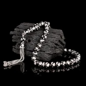 ZİRKON TAŞLI SİYAH MİNELİ 925 AYAR GÜMÜŞ TESBİH thumbnail 2