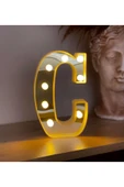 3D Işıklı Led Harf Dekoratif Aydınlatma Büyük Boy C - 1