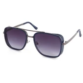 Di Caprio DC3060DARK Lacivert Yanları Kapalı İkonik Kare Model Unisex Güneş Gözlüğü - 1