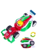 Formula Arabası Uzay Arabasına Dönüşüyor Sürtmeli Araba - 1 Adet - 2