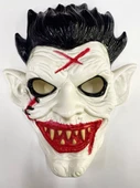 Yara Efektli Kanlı Ağız Uzun Kulaklı Korku Maskesi 23x25 cm - 1