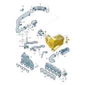 VW Touran 2007-2010 2.0 Dizel BKD Hava Filtre Kutusu 3C0129607AQ - 2